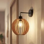 Wandleuchte Clay, Ø 23 cm, Birkensperrholz, Ausleger, E27