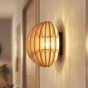 Wandleuchte Clay, Ø 23 cm, Birkensperrholz, bündig, E27