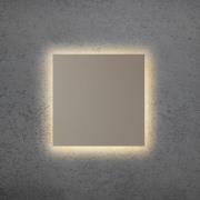 LED-Wandleuchte BLADE Q, taupe, 44 x 44 cm, Metall, dimmbar