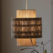 Hängeleuchte Ano, Ø 45 cm, Textil, beige/braun