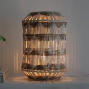 Tischleuchte Ano, Höhe 35 cm, Textil, beige/braun