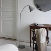 Markslöjd LED-Standleuchte Funil, grau, Metall, dimmbar