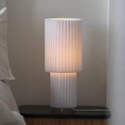 Markslöjd Tischleuchte Catis, weiß, 45 cm hoch, Textil, E27