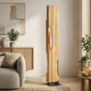 Lucande Stehleuchte Tarry, Holz, Höhe 137 cm, 4 x E27