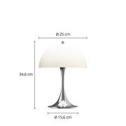 Louis Poulsen Akkulampe Panthella PORTABLE 250 chrom/beige