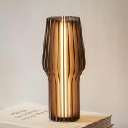 PLEASE WAIT to be SEATED Akkulampe RADIANT Holz dunkel 10cm