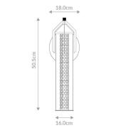 LED-Wandleuchte ESPADA, gold gebürstet, Ø 16 cm, Metall IP44