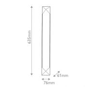 LED-Wandlampe CAESAR, altmessing, Höhe 64 cm Metall/Alabster