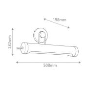 Wandleuchte WYNWOOD, bronze, Breite 51 cm, Metall, 2 x E27