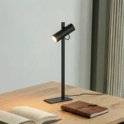 Lucande Tischleuchte Lysias, schwarz, Metall, Höhe 55cm