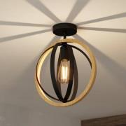 EGLO Basildon Deckenleuchte aus Holz und Stahl