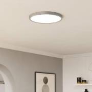 Kronleuchter Edale, 6xStoffschirm cappuccino, rund