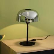 Tischleuchte Solo 2, schwarz transparent/schwarz