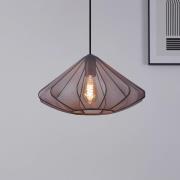 Hängeleuchte Dolwen, schwarz, Ø 42,5 cm, Stoff