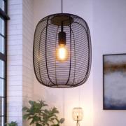 Hängeleuchte Rinroe, Ø 32,5 cm, schwarz, Stahl