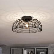 Deckenleuchte Rinroe, Ø 45 cm, schwarz, Stahl