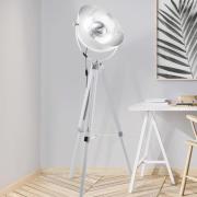 Stehleuchte Covaleda Dreibein weiß/silber