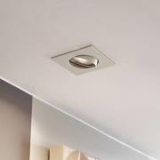 Prios Einbauleuchte Fibur, beige, 9 cm, GU10, 10er