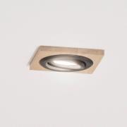 Deckeneinbaulampe Tobby, 10 x 10 cm, 3er-Set Eichenholz GU10