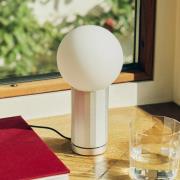 HAY LED-Tischleuchte TURN ON, aluminium, Höhe 20 cm, dimmbar