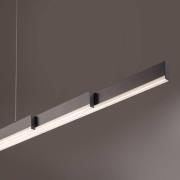 LED-Hängeleuchte Vayana, grau, Länge 189 cm, CCT Touchdimmer