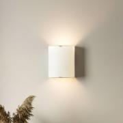 Lindby Wandleuchte Phil, weiß, Glas, Höhe 21cm