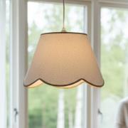 PR Home Hängeleuchte Nell, beige, Ø 35 cm, E27, Stoff