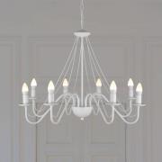 Kronleuchter Malbo, weiß, Metall, 8-flammig, E14