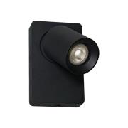 Wandstrahler Steven, Schalter, schwenkbar, schwarz