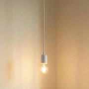 Lindby Pendelleuchte Hattie, Fassung E27, weiß, Ø 4,7 cm