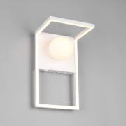 LED-Wandleuchte Arola, weiß matt, Breite 17 cm, Metall