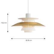 Louis Poulsen PH 5 Mini Messing Hängelampe Ø 30 cm