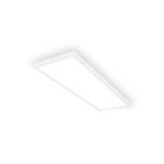 LED-Deckenleuchte Tava A, 58x20 cm, Kunststoff, weiß