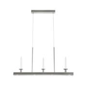 LED-Hängeleuchte Dining, nickel, Eisen, Länge 82 cm, dim.