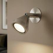 LED-Wandleuchte Mini, schwenkbar, nickel, 5.000K