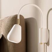 Nuura Wandstrahler Anoli, weiß/gold, Metall, GU10, Stecker