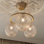 Nuura Kronleuchter Miira 3 Circular, Ø 54 cm, messing/klar