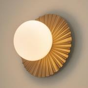 Nuura Wandlampe Liila Muuse, Ø 20 cm, IP44, gold/opal