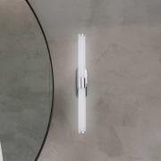 LED-Wandleuchte Runt, chrom, 4.000 K, IP44, Länge 40 cm