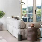 GOOD & MOJO LED-Stehlampe Okinawa, 1-flg. grün, 146cm, Holz