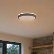 Lindby Smart LED-Deckenlampe Elmor Ø 39 cm grau RGB CCT