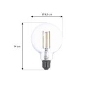 LUUMR Smart LED E27 G95 7W ZigBee Tuya Hue 3er-Set