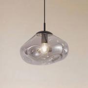 Lindby Hängeleuchte Lelia, rauchgrau, Glas, Ø 35 cm