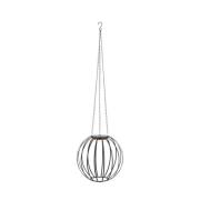 LED-Solar-Pendelleuchte Kivo, Ø 37 cm, schwarz, IP44, dim.