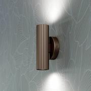 Wandlampe Portillo, bronze, Höhe 20 cm, 2-flg. Metall, GU10