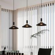 Smart-Hängelampe Conomavilla-Z, schwarz 92 cm 3-flg. CCT RGB