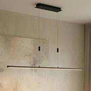 Lindby LED-Hängelampe Arneja, schwarz, CCT, höhenverstellbar