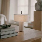 NEW WORKS LED-Akku-Tischleuchte Margin Beige, CCT, dimmbar