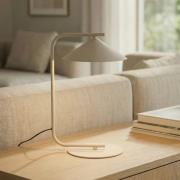 Tischleuchte Lume, creme, Metall, Höhe 42 cm