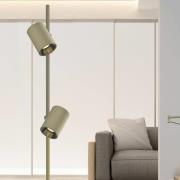 LED-Stehlampe Melina olivgrün Höhe 162 cm Metall dimmbar